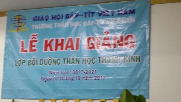 KHAI GIẢNG LỚP BỒI DƯỠNG THẦN HỌC KINH THÁNH (2017-2021)